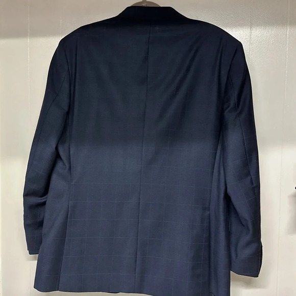 Luciano Natazzi Men’s Two Piece Italian Suit R36 Blue Pinstripe. - Picture 5 of 13